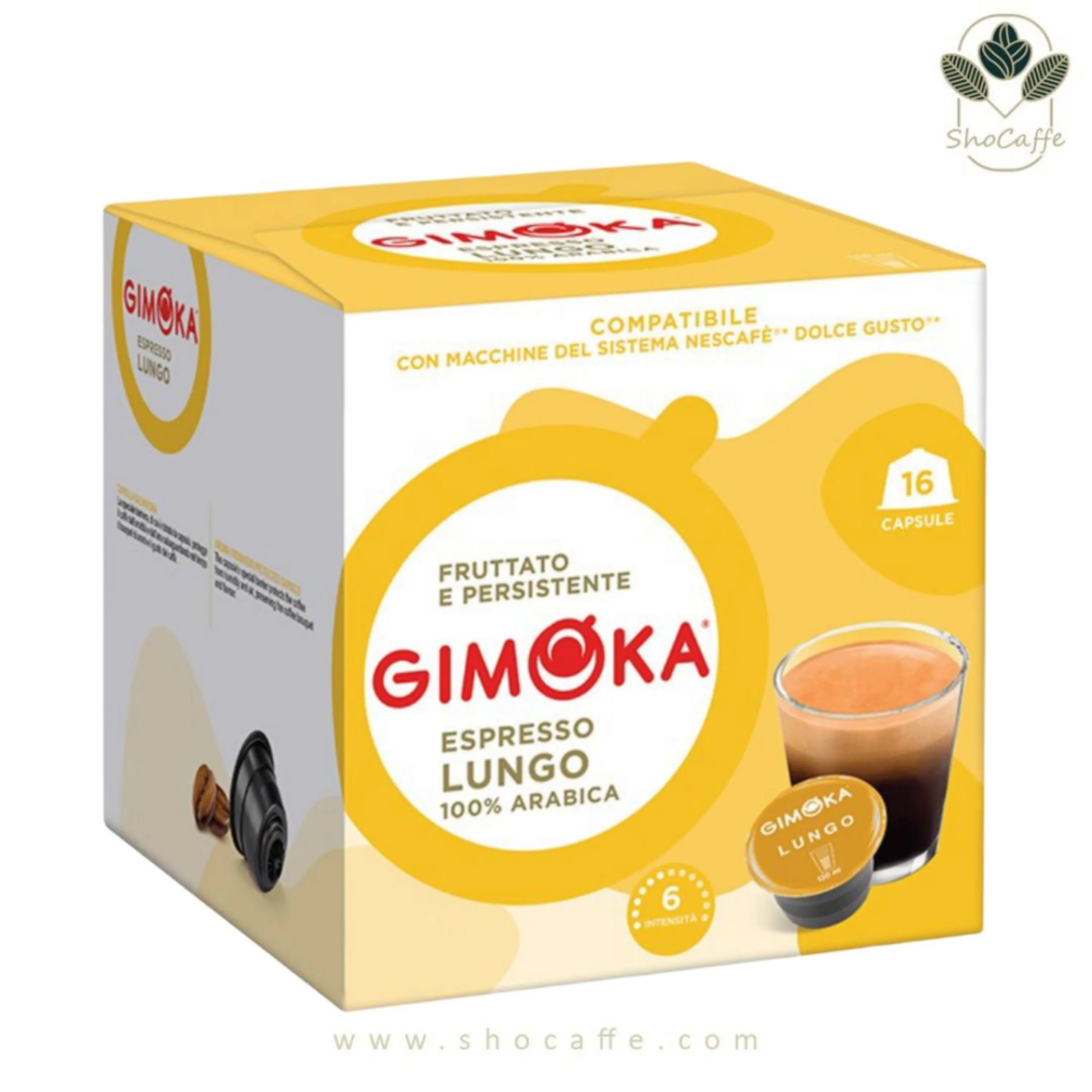 کپسول قهوه دولچه گوستو جیموکا مدل اسپرسو لانگو Gimoka Lungo کپسول قهوه دولچه گوستو جیموکا مدل اسپرسو لانگو Gimoka Lungo